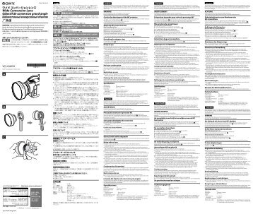 Sony VCL-HA07A - VCL-HA07A Istruzioni per l'uso Svedese