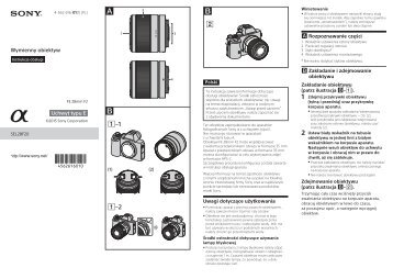 Sony SEL28F20 - SEL28F20 Istruzioni per l'uso Polacco