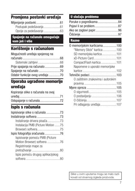 Sony DPP-F700 - DPP-F700 Istruzioni per l'uso Croato