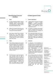 General Purchase Terms and Conditions Condizioni ... - formel d