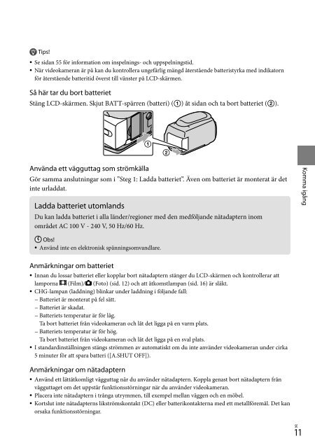 Sony DCR-SX73E - DCR-SX73E Istruzioni per l'uso Danese