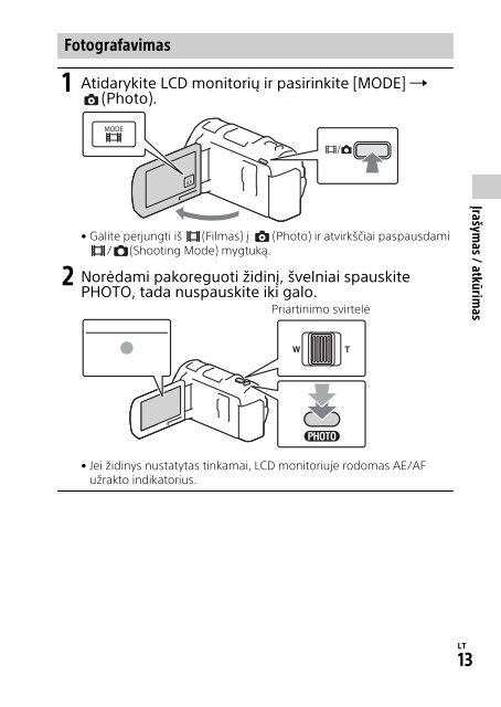 Sony HDR-PJ810E - HDR-PJ810E  Lituano