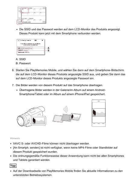Sony HDR-CX900E - HDR-CX900E Guida (Versione stampabile) Tedesco