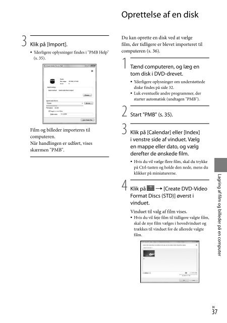 Sony DCR-SX15E - DCR-SX15E Istruzioni per l'uso Danese