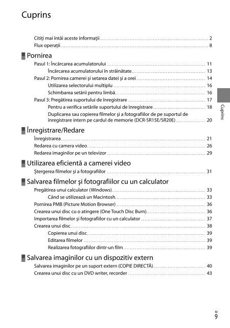 Sony DCR-SX15E - DCR-SX15E Istruzioni per l'uso Danese