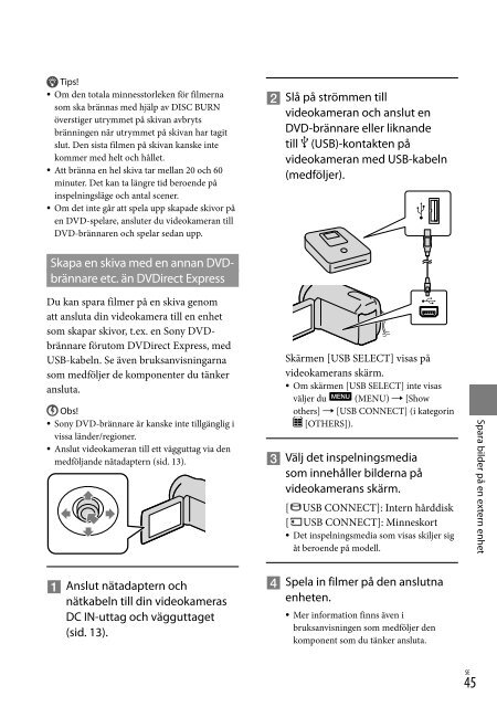 Sony DCR-SX15E - DCR-SX15E Istruzioni per l'uso Danese