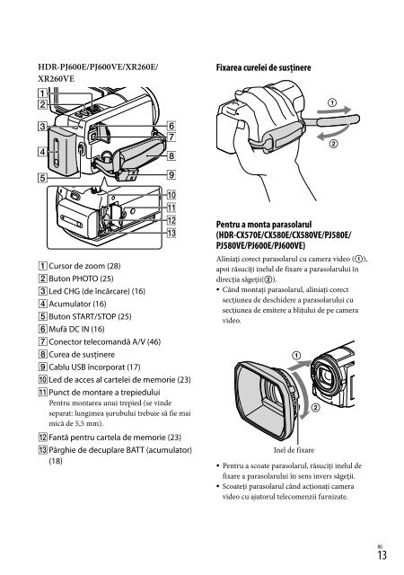 Sony HDR-PJ580E - HDR-PJ580E Istruzioni per l'uso Svedese