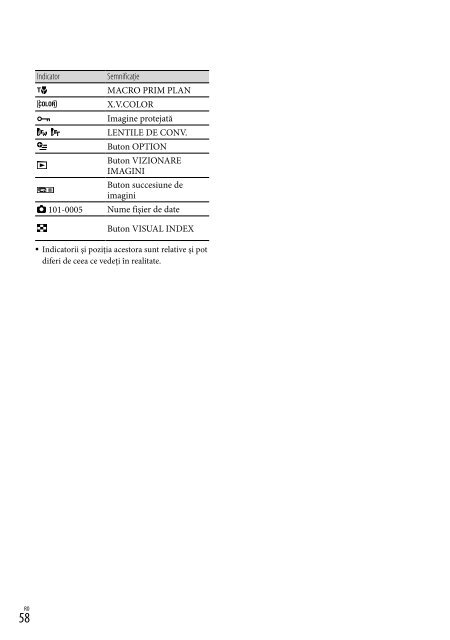 Sony HDR-XR520E - HDR-XR520E Istruzioni per l'uso Rumeno