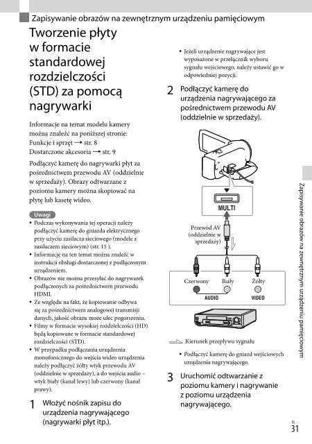 Sony HDR-PJ220E - HDR-PJ220E Istruzioni per l'uso Polacco