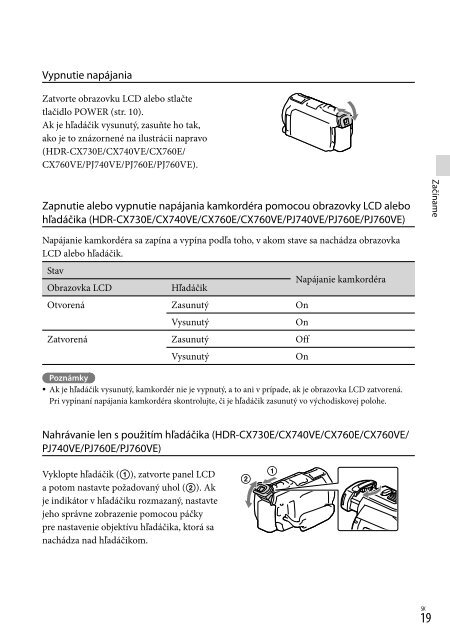 Sony HDR-CX760E - HDR-CX760E Istruzioni per l'uso Ceco