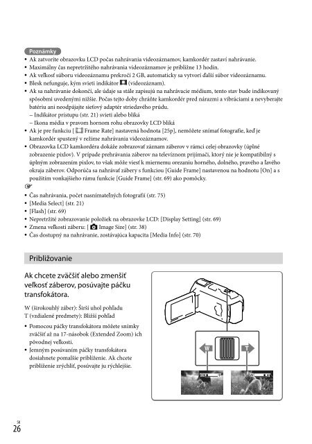 Sony HDR-CX760E - HDR-CX760E Istruzioni per l'uso Ceco