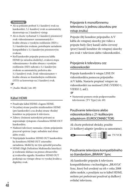 Sony HDR-CX760E - HDR-CX760E Istruzioni per l'uso Ceco