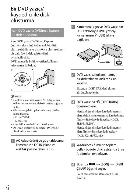 Sony DCR-SR20E - DCR-SR20E Istruzioni per l'uso Greco