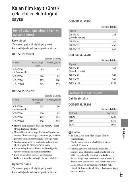 Sony DCR-SR20E - DCR-SR20E Istruzioni per l'uso Greco