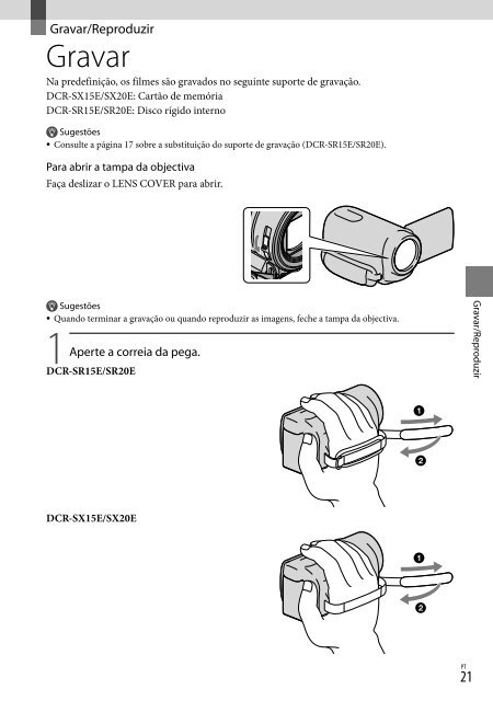 Sony DCR-SR20E - DCR-SR20E Istruzioni per l'uso Greco