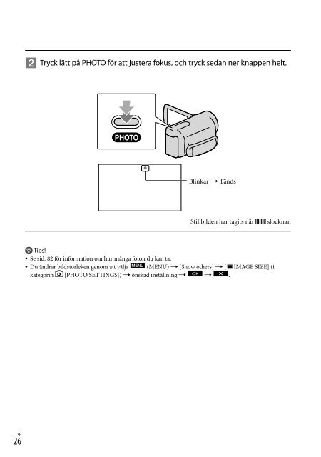 Sony DCR-SR20E - DCR-SR20E Istruzioni per l'uso Svedese