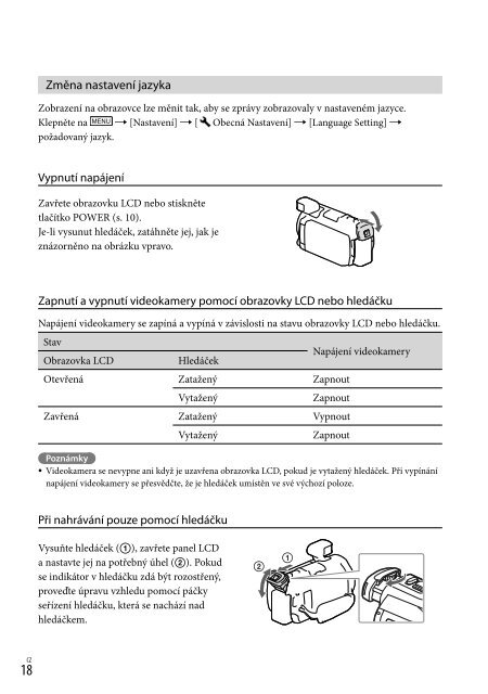 Sony HDR-PJ780VE - HDR-PJ780VE Istruzioni per l'uso Ceco