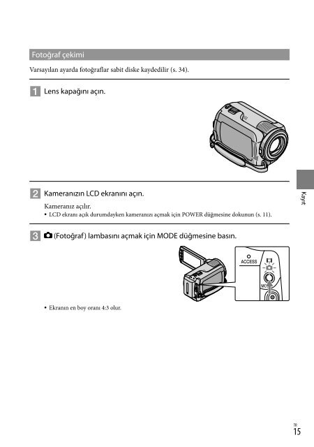 Sony DCR-SR67E - DCR-SR67E Istruzioni per l'uso Turco