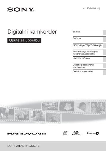 Sony DCR-PJ5E - DCR-PJ5E Istruzioni per l'uso Croato