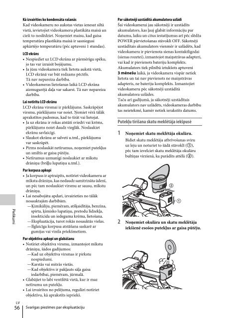 Sony FDR-AX1 - FDR-AX1 Istruzioni per l'uso Lettone