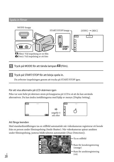 Sony HDR-CX130E - HDR-CX130E Istruzioni per l'uso Danese