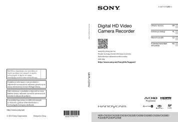 Sony HDR-CX220E - HDR-CX220E Istruzioni per l'uso Ungherese