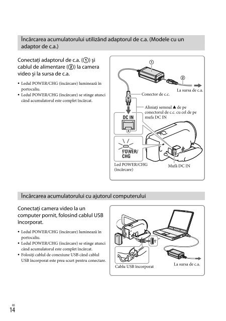 Sony HDR-CX220E - HDR-CX220E Istruzioni per l'uso Rumeno