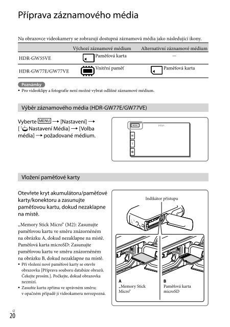 Sony HDR-GW55VE - HDR-GW55VE Istruzioni per l'uso Polacco