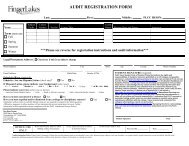 AUDIT REGISTRATION FORM