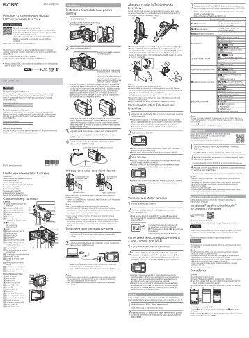 Sony HDR-AZ1 - HDR-AZ1 Istruzioni per l'uso Rumeno