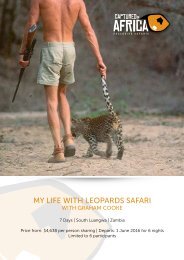 MY LIFE WITH LEOPARDS SAFARI