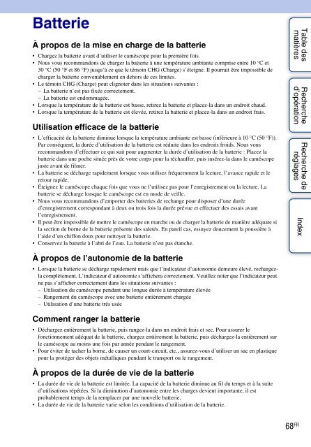 Sony HDR-AS30VR - HDR-AS30VR Guida all&rsquo;uso Francese