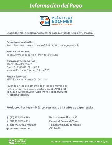 EdoMex - Product Catalog