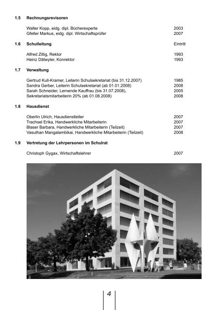 Jahresbericht 07/08 - Kaufmännische Berufsschule Langenthal