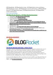 WP Blog Rocket Review & WP Blog Rocket $16,700 bonuses