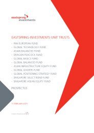 EASTSPRING INVESTMENTS UNIT TRUSTS