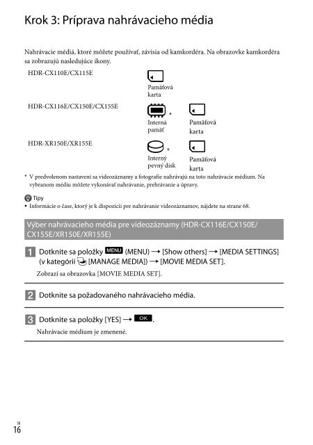 Sony HDR-XR155E - HDR-XR155E Istruzioni per l'uso Ceco