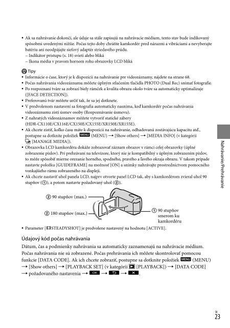 Sony HDR-XR155E - HDR-XR155E Istruzioni per l'uso Ceco