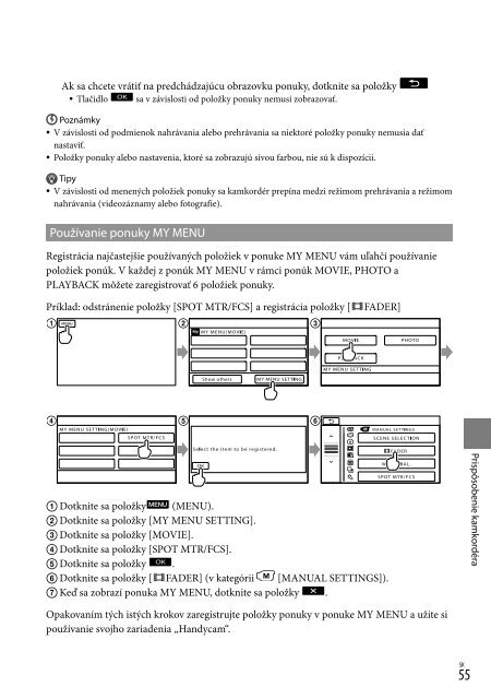 Sony HDR-XR155E - HDR-XR155E Istruzioni per l'uso Ceco