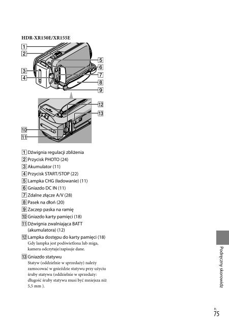 Sony HDR-XR155E - HDR-XR155E Istruzioni per l'uso Ceco