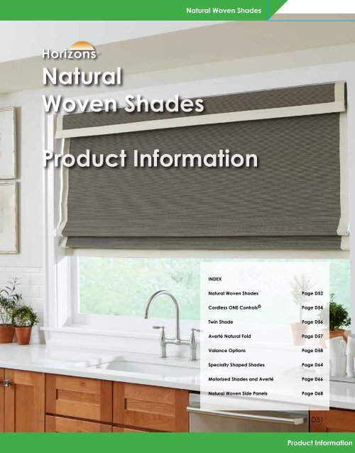 Natural Woven Shades Product Information