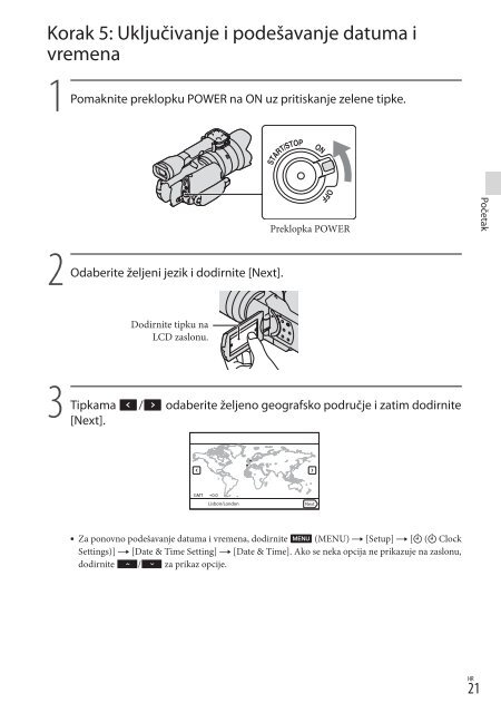 Sony NEX-VG20E - NEX-VG20E Istruzioni per l'uso Croato