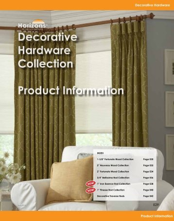 Decorative Hardware Collection Product Information