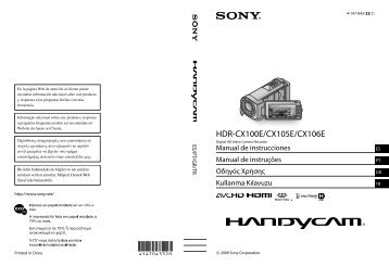 Sony HDR-CX106E - HDR-CX106E Istruzioni per l'uso Portoghese