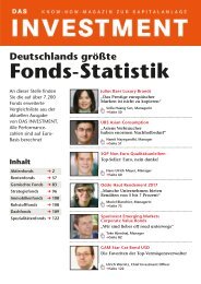 investmentfonds - FONDS InvestBeratung - Petersen & Lange KG