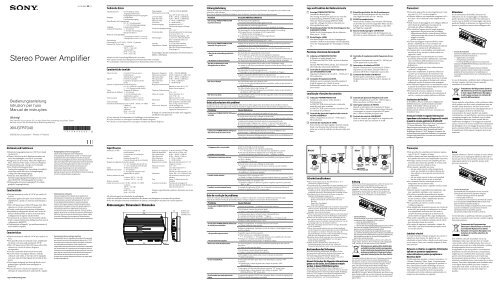 Sony XM-GTR7040 - XM-GTR7040 Istruzioni per l'uso Portoghese