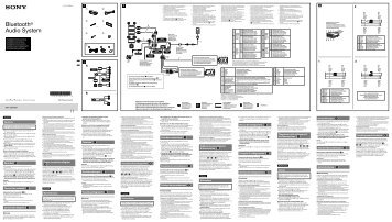 Sony MEX-GS600BT - MEX-GS600BT Guida di installazione Francese