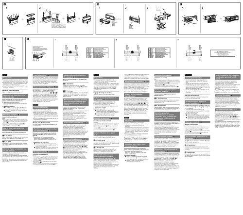 Sony DSX-A60BT - DSX-A60BT Guida di installazione Francese
