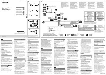 Sony MEX-N4000BT - MEX-N4000BT Guida di installazione Italiano