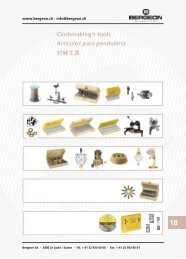 Clockmaking's tools Artículos para pendulería 时钟工具